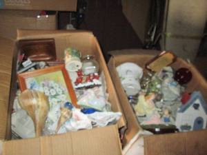 lot 187 image: 2-Box lot of home decor as shown as...