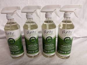 lot 33 image: 4 Bottles of Purity Green Kitchen and Bath Cleaner