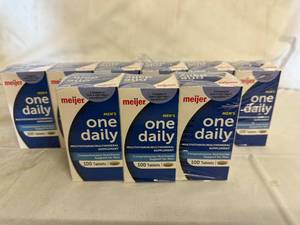 lot 87 image: 9 Bottles of Meijer Mens One Daily Vitamins