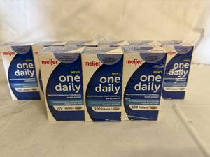 lot 93 image: 9 Bottles of Meijer Mens One Daily Vitamins