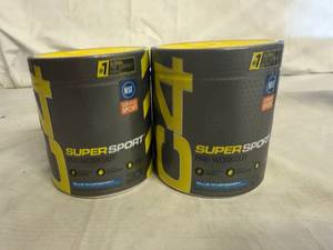 lot 102 image: 2 Bottles of C4 Super Sport Pre-Workout - Blue Raspberry