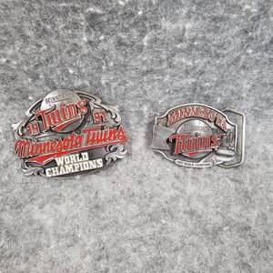 lot 2 image: MN Twins Belt Buckles as shown