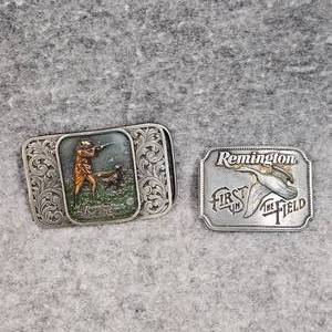 lot 7 image: (2)Remington Belt Buckles