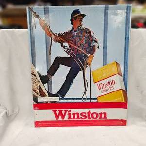 lot 73 image: Winston Vintage Tin Lith, 1970-80s Sign, Raised Letter