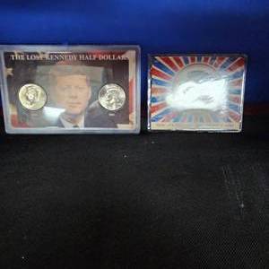 lot 35 image: 2002,2008 Kennedy Certified Proof 50c and 2002 Proof S Kennedy