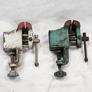 lot 103 image: (2) Miniature Vises, 20th Century