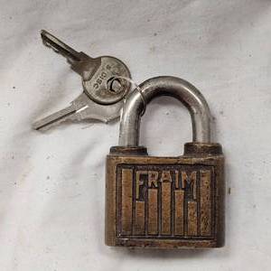 lot 133 image: Early to Mid 20th Century Fraim Lock Company Padlock