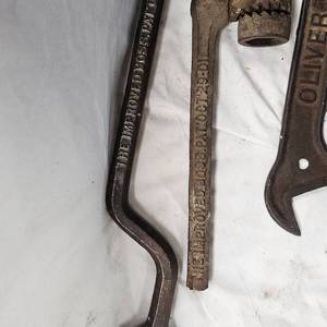 lot 176 image: Oliver Tractor Wrench and 3 Other Specialty Wrenches
