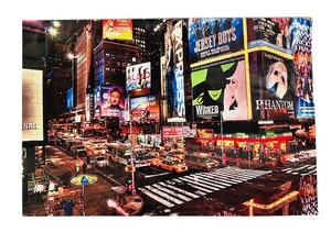 lot 62 image: Extra Large Canvas Wall Art Times Square NY