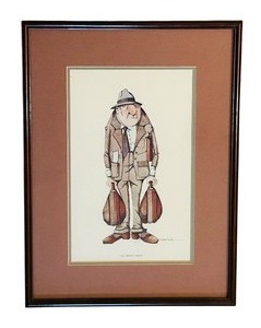lot 55 image: G.R. Cheesebrough The Order Taker Vintage Framed Print