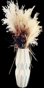 lot 101 image: Pretty Vintage Vase with Faux Foliage