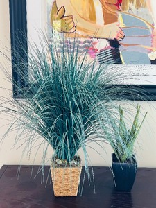 lot 79 image: Fantastic Potted Faux Green Plants