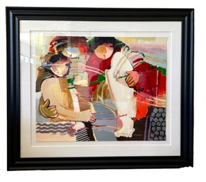 "Caring" Limited Edition Serigraph by Hessam Abrishami Numbered and Signed