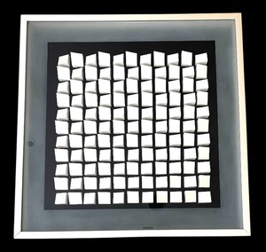 lot 17 image: Three-Dimensional Abstract  Geometric Framed Artwork