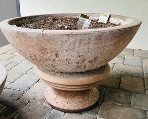 lot 110A image: Large Cement Planter