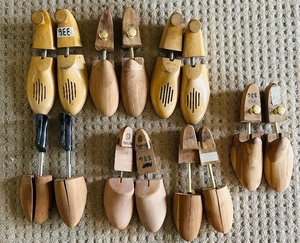 lot 104 image: Large Lot of Wooden Shoe Trees