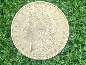 lot 1 image: 1921D Morgan Dollar