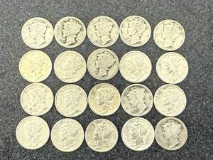 20 Mercury Dimes