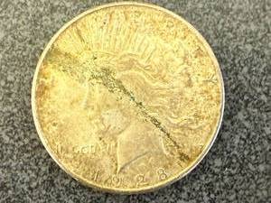 lot 59 image: 1928S Peace Dollar