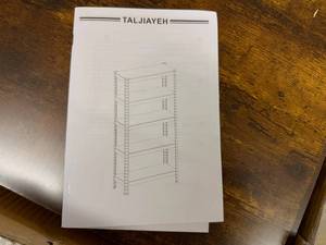 lot 16 image: Heavy Duty Shelving-Brown Wood Shelves