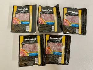 lot 38 image: G. 5x 1lb Cubed Ham