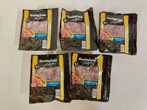 lot 39 image: G. 5x 1lb Cubed Ham