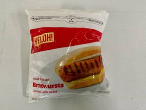 lot 42 image: G. 2x 19oz Fully Cooked Bratwurst