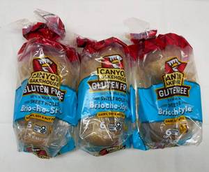 lot 88 image: MM. 3x 6ct Canyon Bake House Gluten Free Brioche Style Sweet Rolls