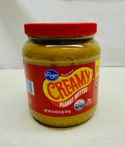 MM. 4lb Kroger Creamy Peanut Butter-7/2025