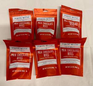 lot 196 image: 12x 3.5oz Milk Chocolate Bites-Creamy Chipotle Crunch