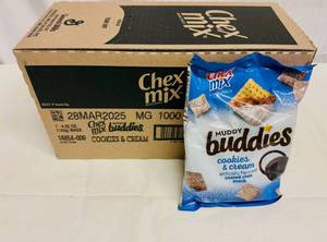 lot 222 image: RR. 7x 4.25oz Chex Mix-Muddy Buddies-Cookies & Cream