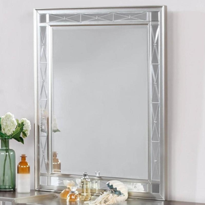 lot 10 image: Coaster Home Furnishings Leighton Vanity Mirror Metallic Mercury