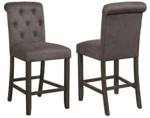 lot 19 image: 2PCS Coaster 193178 Home Furnishings Balboa Fabric Upholstered Counter Chair