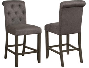 lot 22 image: 2PCS Coaster 193178 Home Furnishings Balboa Fabric Upholstered Counter Chair
