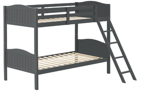 lot 60 image: Twin Size Coaster Home Furnishings Arlo Transitional Wood Bunk Bed Frame with Ladder