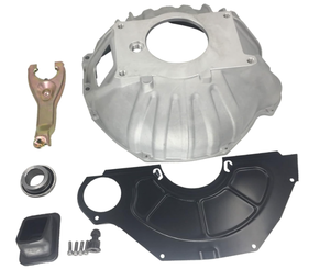lot 113 image: Bellhousing Kit  11 Clutch Fork & Boot Pivot Ball Throwout Bearing Flywheel Inspection Cover For GM Chevy Chevelle Manual Trans 650-39755, 3899621