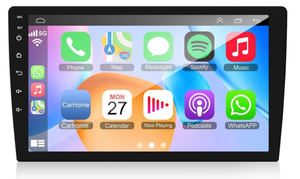 lot 118 image: 9 Inch Android Car Radio 232GB Double Din Stereo with Wireless CarPlay & Android Auto