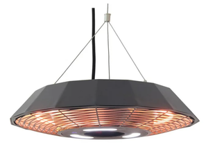 lot 128 image: Energ Infrared Electric Outdoor Heater - Hanging with LED & Remote