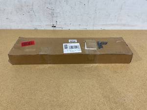 lot 370 image: 24 Inch Floating Shelves Set of 2, Modern Gray Solid Wood Wall Shelves