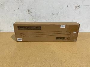 lot 376 image: Grey Wood Floating Shelves Set of 2, 24W x 8D