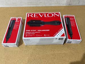 lot 228 image: LOT OF 3 Revlon Hair Tools