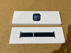 lot 31 image: Apple Watch Series 9 GPS 45mm Smartwatch with Midnight Aluminum Case MR9C3LWA