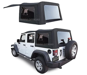 lot 35 image: Sierra Offroad Soft Top for 2010 to 2018 Jeep Wrangler JK - Black, Sailcloth Vinyl