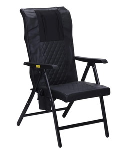 lot 96 image: Brookstone Shiatsu and Dual Heating Folding Massage Chair, High Quality Material, Gift for Adults
