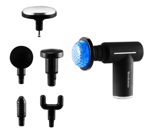 lot 398 image: Brookstone Cordless Hot and Cold Percussion Deep Tissue Massager Gun, 6 Intensity Levels