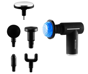 lot 401 image: Brookstone Cordless Hot and Cold Percussion Deep Tissue Massager Gun, 6 Intensity Levels