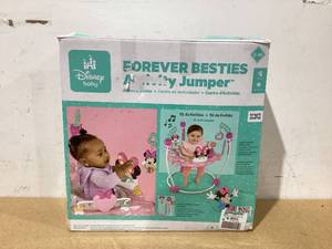 lot 647 image: Disney Baby MINNIE MOUSE Forever Besties Infant Activity Center Jumper