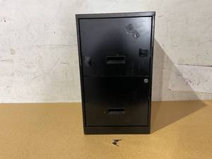lot 244 image: Space Solutions 18 Deep 2 Drawer Letter Width Vertical File Cabinet