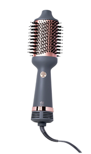 lot 622 image: Hairitage Ceramic Volumizing Blow Dryer Brush for Curling and Straightening