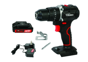 lot 630 image: Hyper Tough 20V Max Brushless 2-Speed Cordless Hammer Drill with 1.5Ah Lithium-Ion Battery and Charger